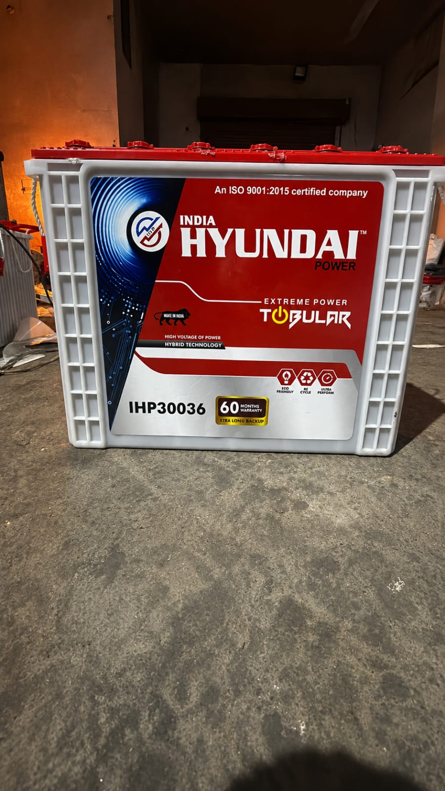 IHP23036 tubular battery