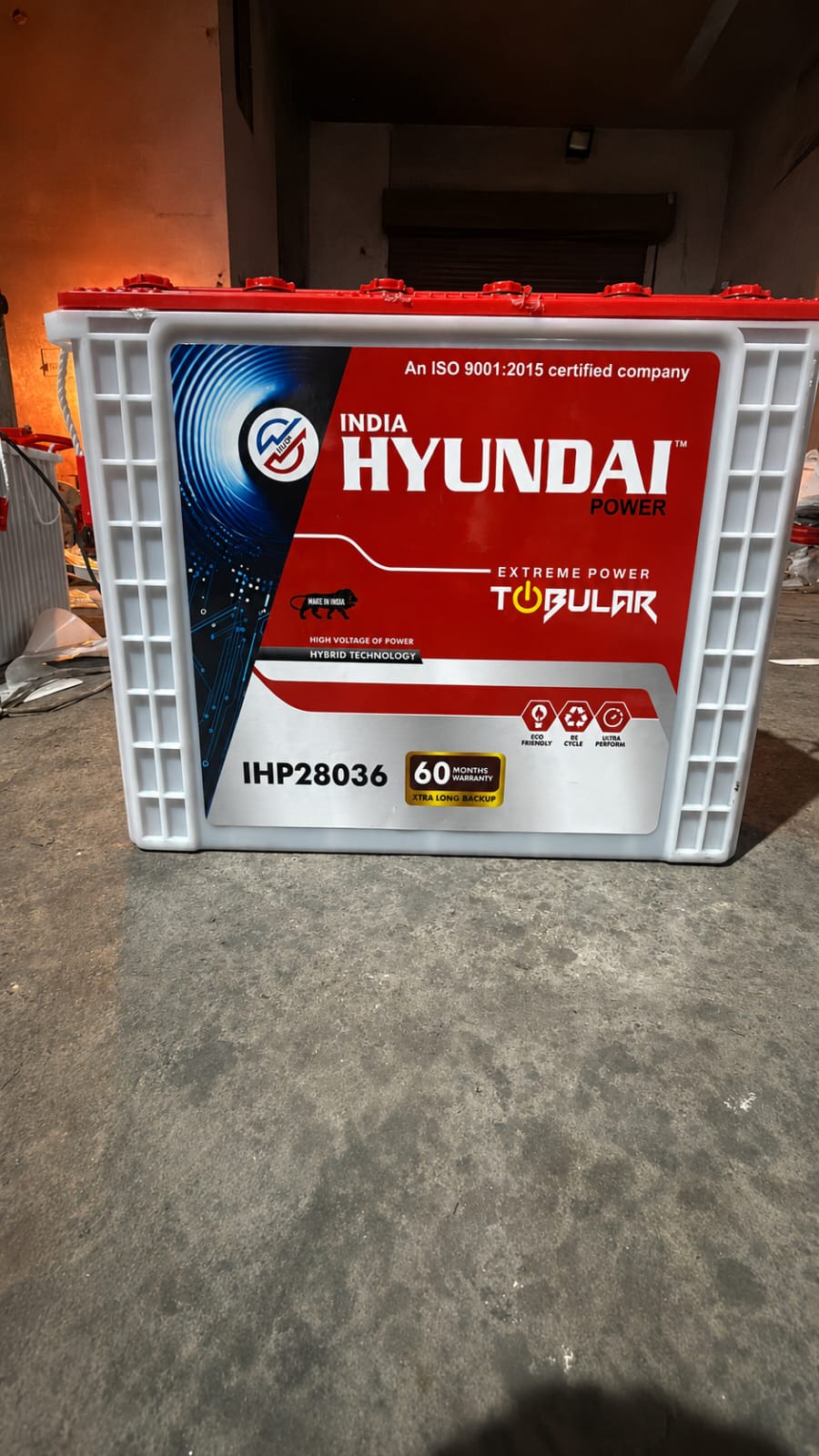 India Hyundai Power IHP28036 tubular battery